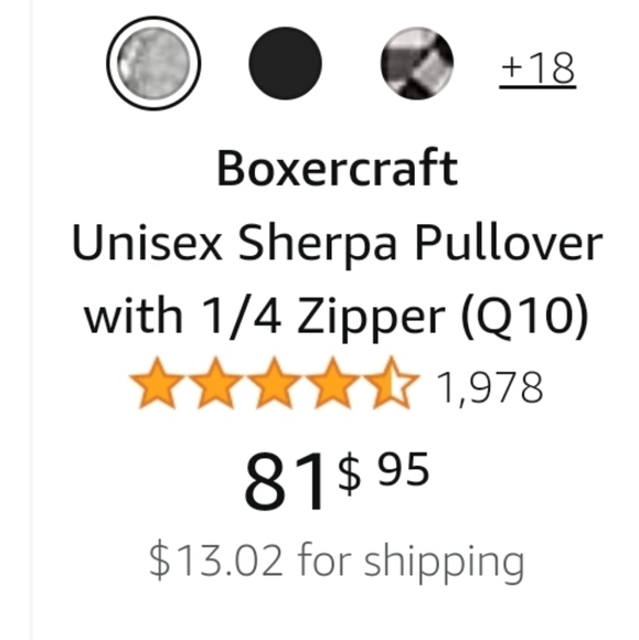 Boxercraft Sherpa Pullover 1/4 Zip - Picture 2 of 4